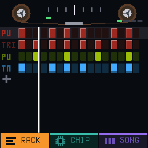 The tape dial: SELECT shuttles the song