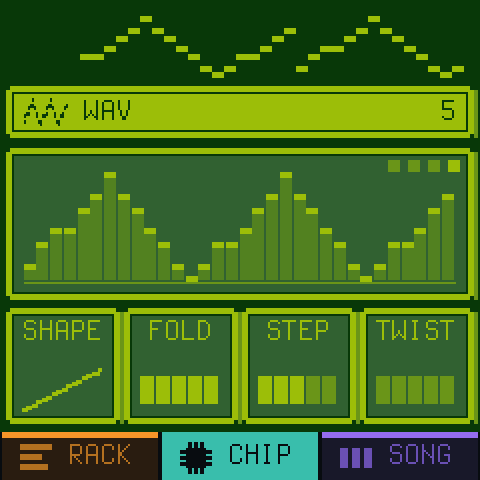 The wave page: shape, fold, step and twist